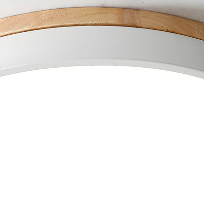 Laudovo™ Wooden Round Shape Flush Ceiling Lights For Living Room