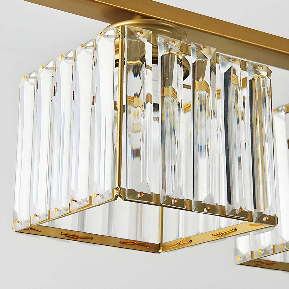 Laudovo™ Nordic Multi-Head Designer Long Glass Island Lamps