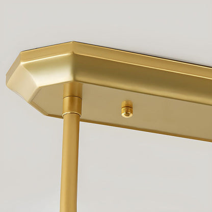Laudovo™ Nordic Multi-Head Designer Long Glass Island Lamps