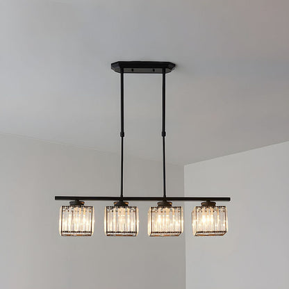 Laudovo™ Nordic Multi-Head Designer Long Glass Island Lamps
