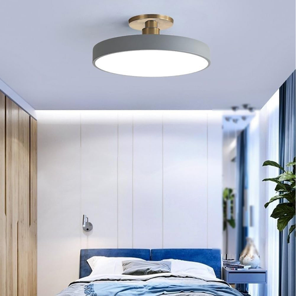 Laudovo™ Modern Concise Circular LED Semi Flush Mount Ceiling Light
