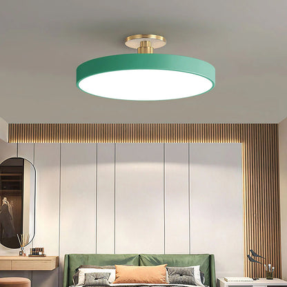 Laudovo™ Modern Concise Circular LED Semi Flush Mount Ceiling Light