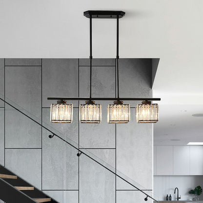 Laudovo™ Nordic Multi-Head Designer Long Glass Island Lamps