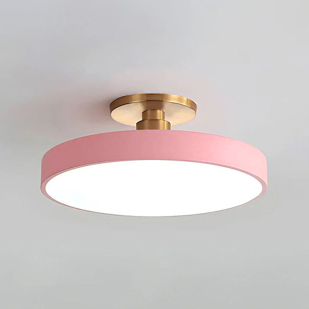 Laudovo™ Modern Concise Circular LED Semi Flush Mount Ceiling Light