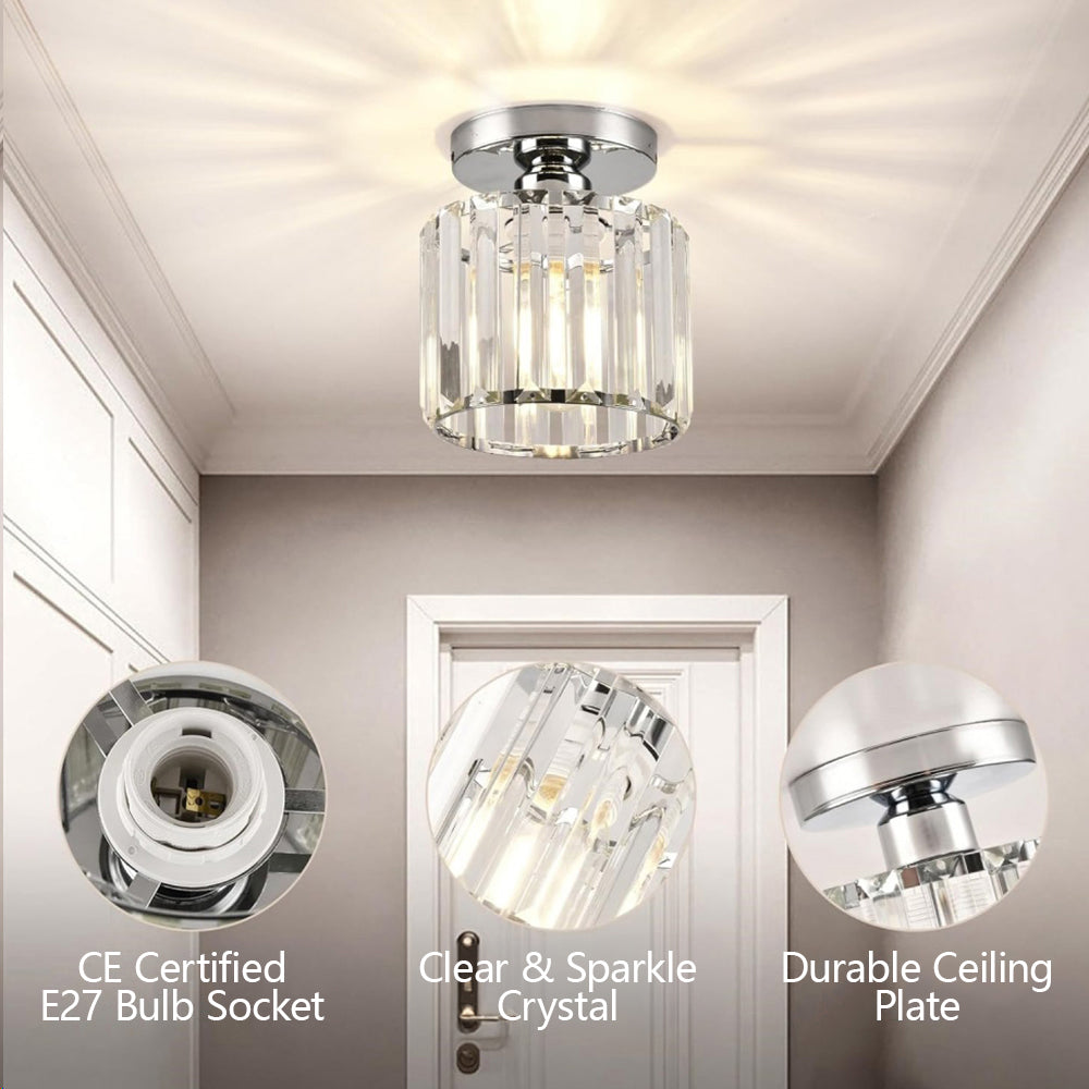 Laudovo™ Modern 1-Light Hallway Flush Mount Ceiling Light