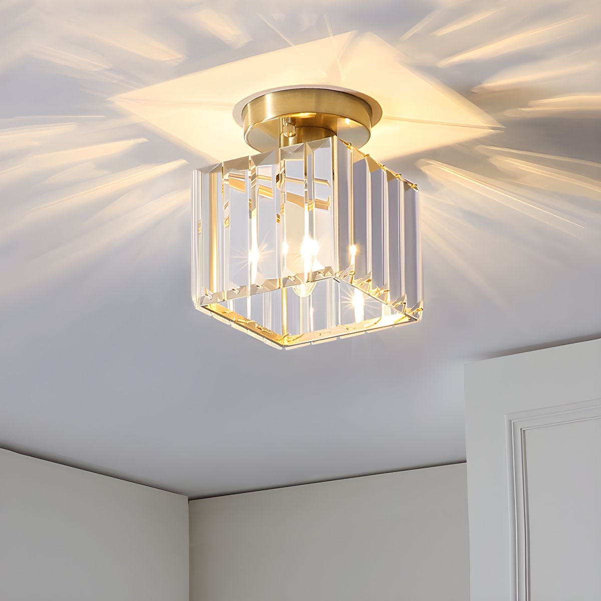 Laudovo™ Modern 1-Light Hallway Flush Mount Ceiling Light