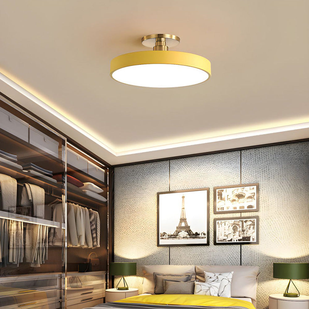 Laudovo™ Modern Concise Circular LED Semi Flush Mount Ceiling Light
