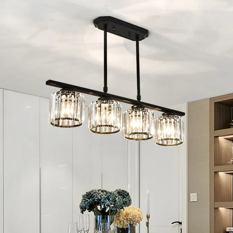 Laudovo™ Nordic Multi-Head Designer Long Glass Island Lamps