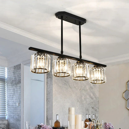Laudovo™ Nordic Multi-Head Designer Long Glass Island Lamps