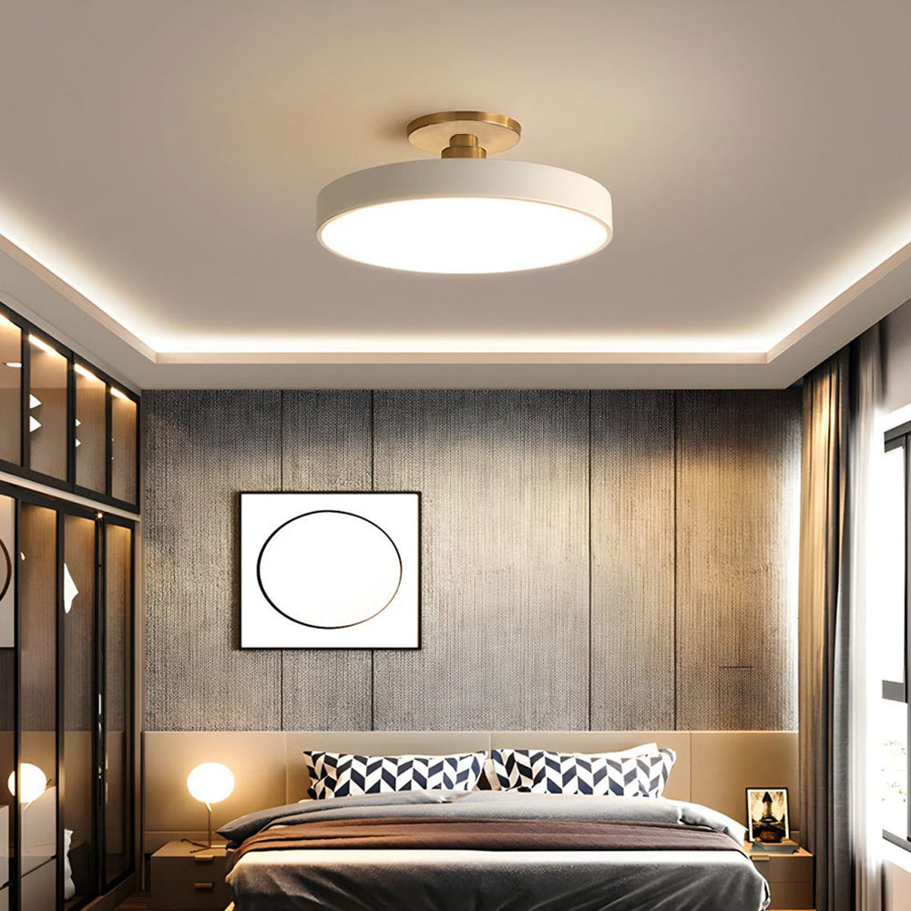 Laudovo™ Modern Concise Circular LED Semi Flush Mount Ceiling Light