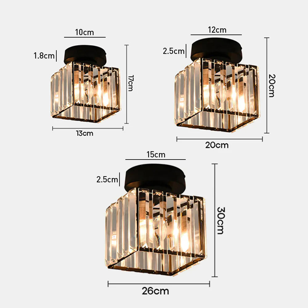Laudovo™ Modern 1-Light Hallway Flush Mount Ceiling Light