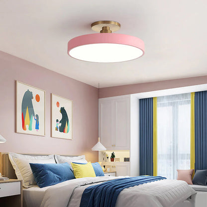 Laudovo™ Modern Concise Circular LED Semi Flush Mount Ceiling Light