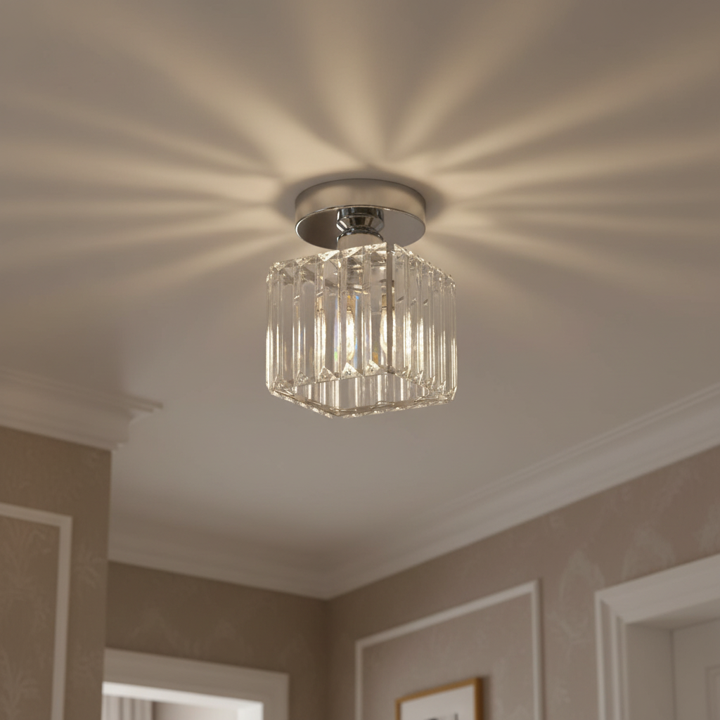 Laudovo™ Modern 1-Light Hallway Flush Mount Ceiling Light