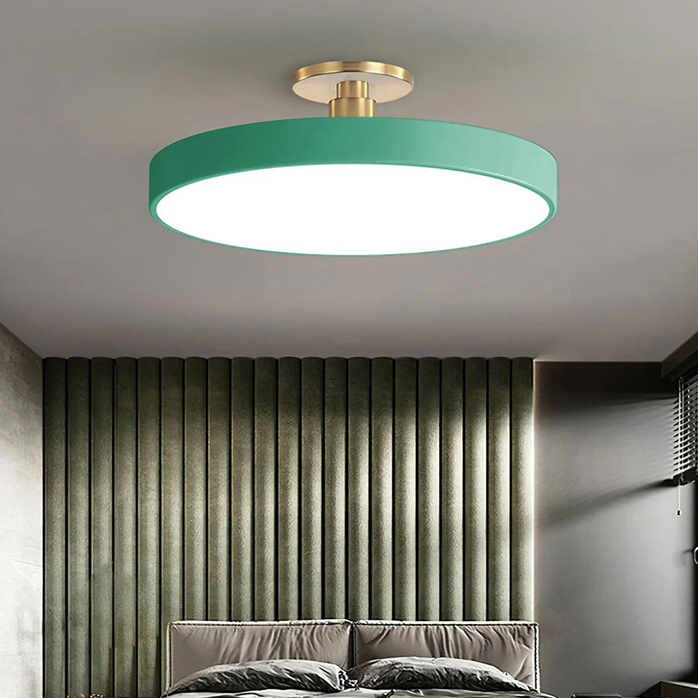 Laudovo™ Modern Concise Circular LED Semi Flush Mount Ceiling Light