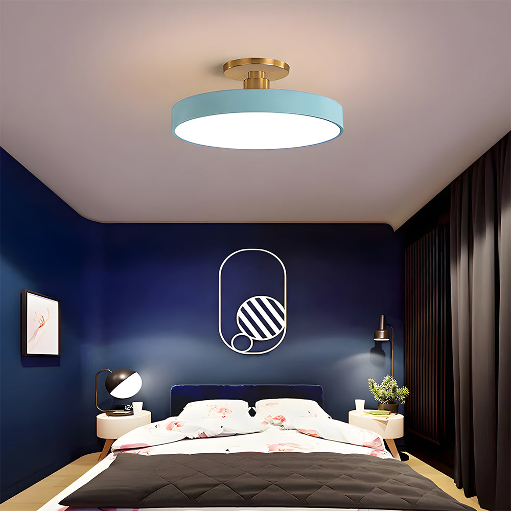 Laudovo™ Modern Concise Circular LED Semi Flush Mount Ceiling Light