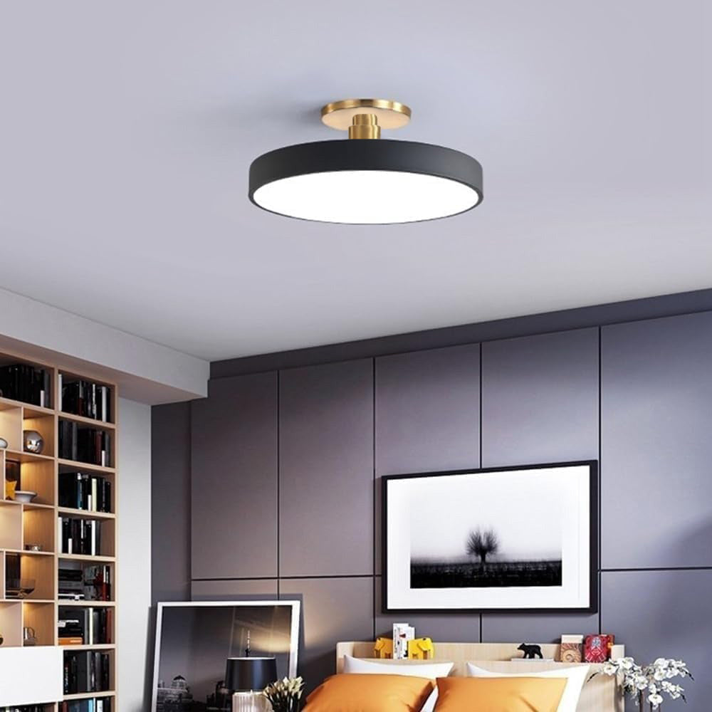 Laudovo™ Modern Concise Circular LED Semi Flush Mount Ceiling Light