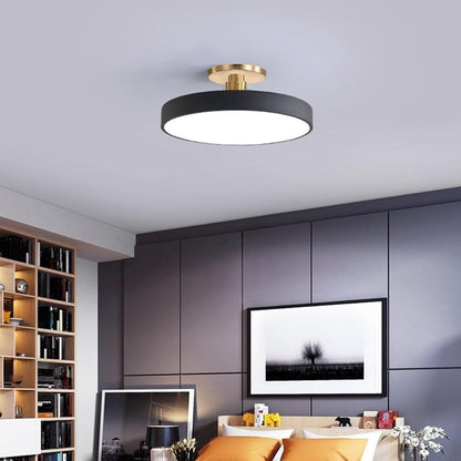 Laudovo™ Modern Concise Circular LED Semi Flush Mount Ceiling Light