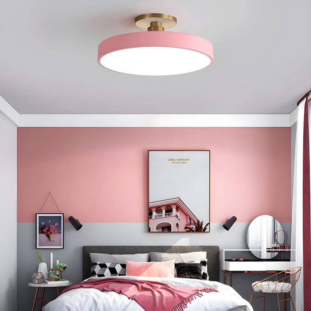 Laudovo™ Modern Concise Circular LED Semi Flush Mount Ceiling Light