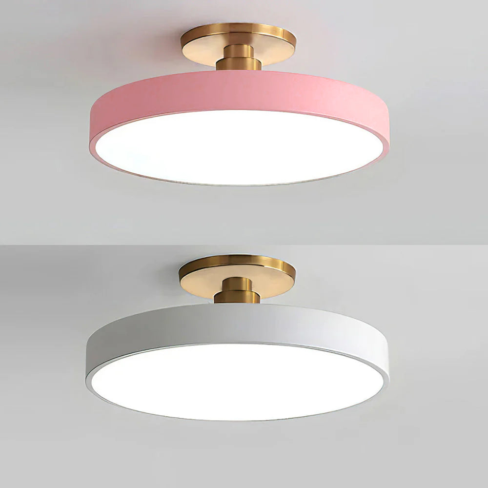 Laudovo™ Modern Concise Circular LED Semi Flush Mount Ceiling Light