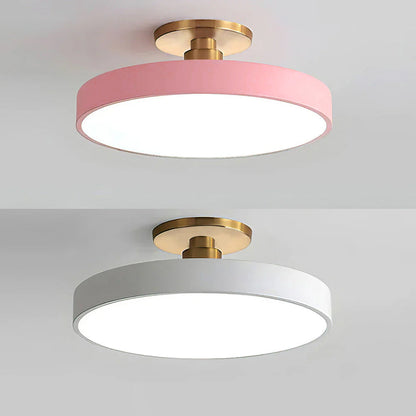 Laudovo™ Modern Concise Circular LED Semi Flush Mount Ceiling Light