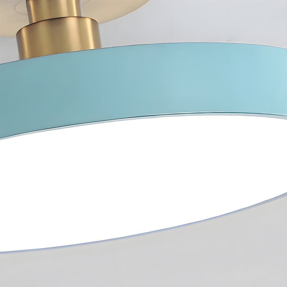 Laudovo™ Modern Concise Circular LED Semi Flush Mount Ceiling Light