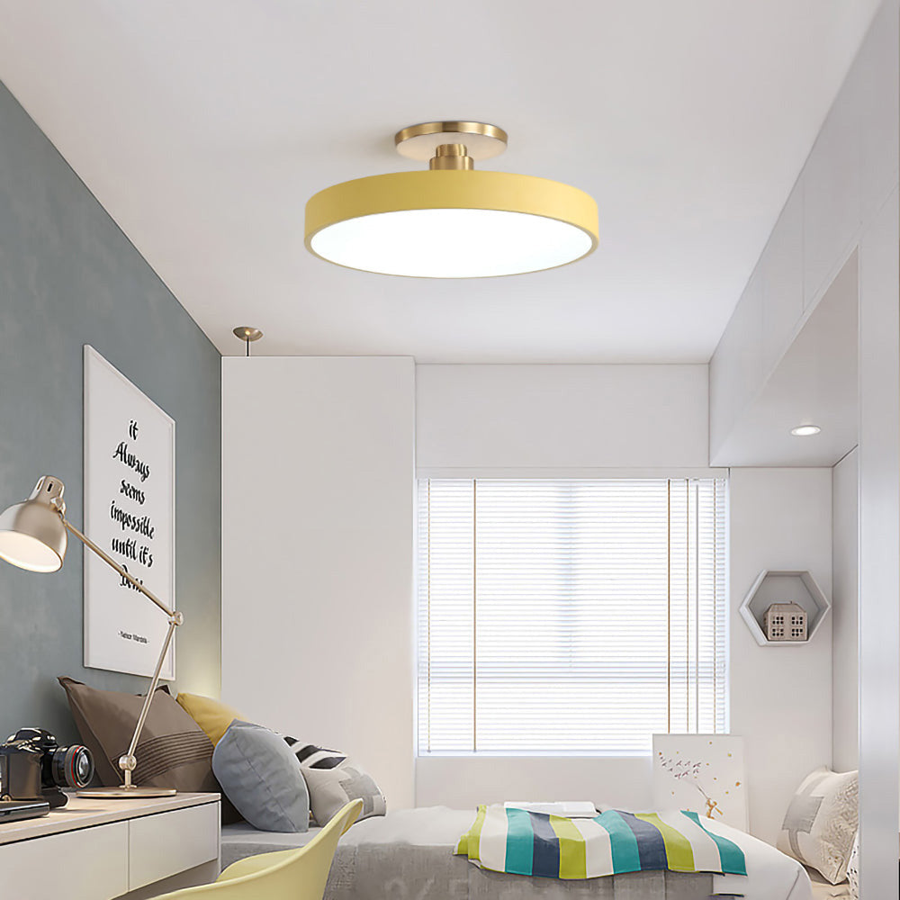 Laudovo™ Modern Concise Circular LED Semi Flush Mount Ceiling Light