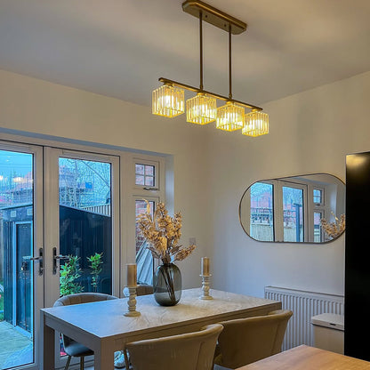 Laudovo™ Nordic Multi-Head Designer Long Glass Island Lamps