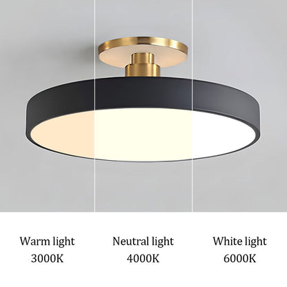 Laudovo™ Modern Concise Circular LED Semi Flush Mount Ceiling Light