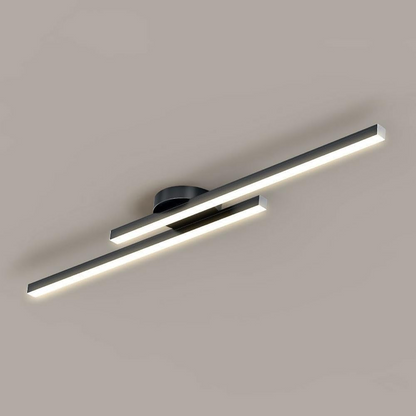 Laudovo™ Modern Aluminium Long Strip Semi Flush Mount LED Ceiling Light For Living Room