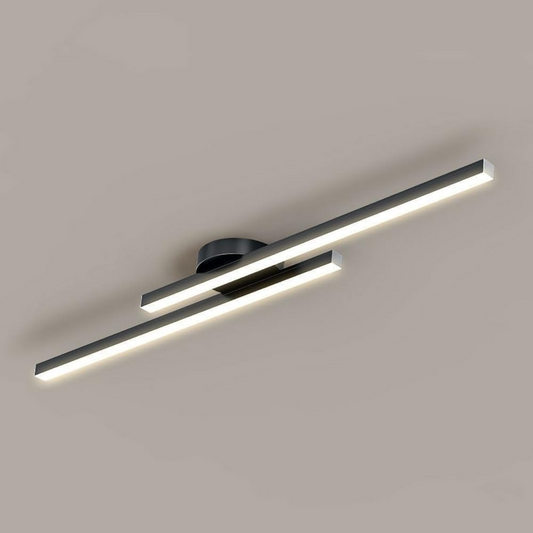 Laudovo™ Modern Aluminium Long Strip Semi Flush Mount LED Ceiling Light For Living Room